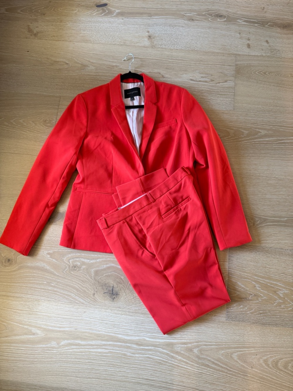 Banana Republic Red Women's Suit Blazer and Trousers set size 12